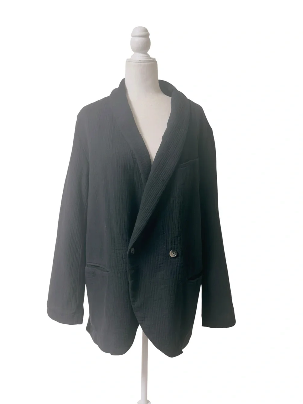 Free People Rowan relaxed  gauzy large blazer slouchy boho beach